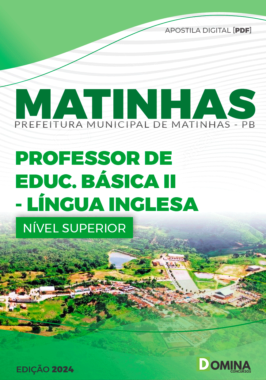 Apostila Pref Matinhas PB 2024 Professor II Língua Inglesa