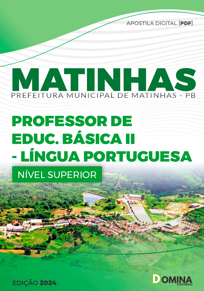 Apostila Pref Matinhas PB 2024 Professor II Língua Portuguesa