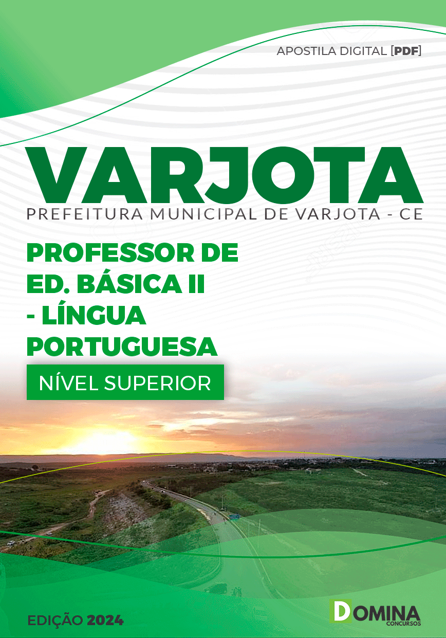 Apostila Pref Varjota CE 2024 Professor EB II Língua Portuguesa