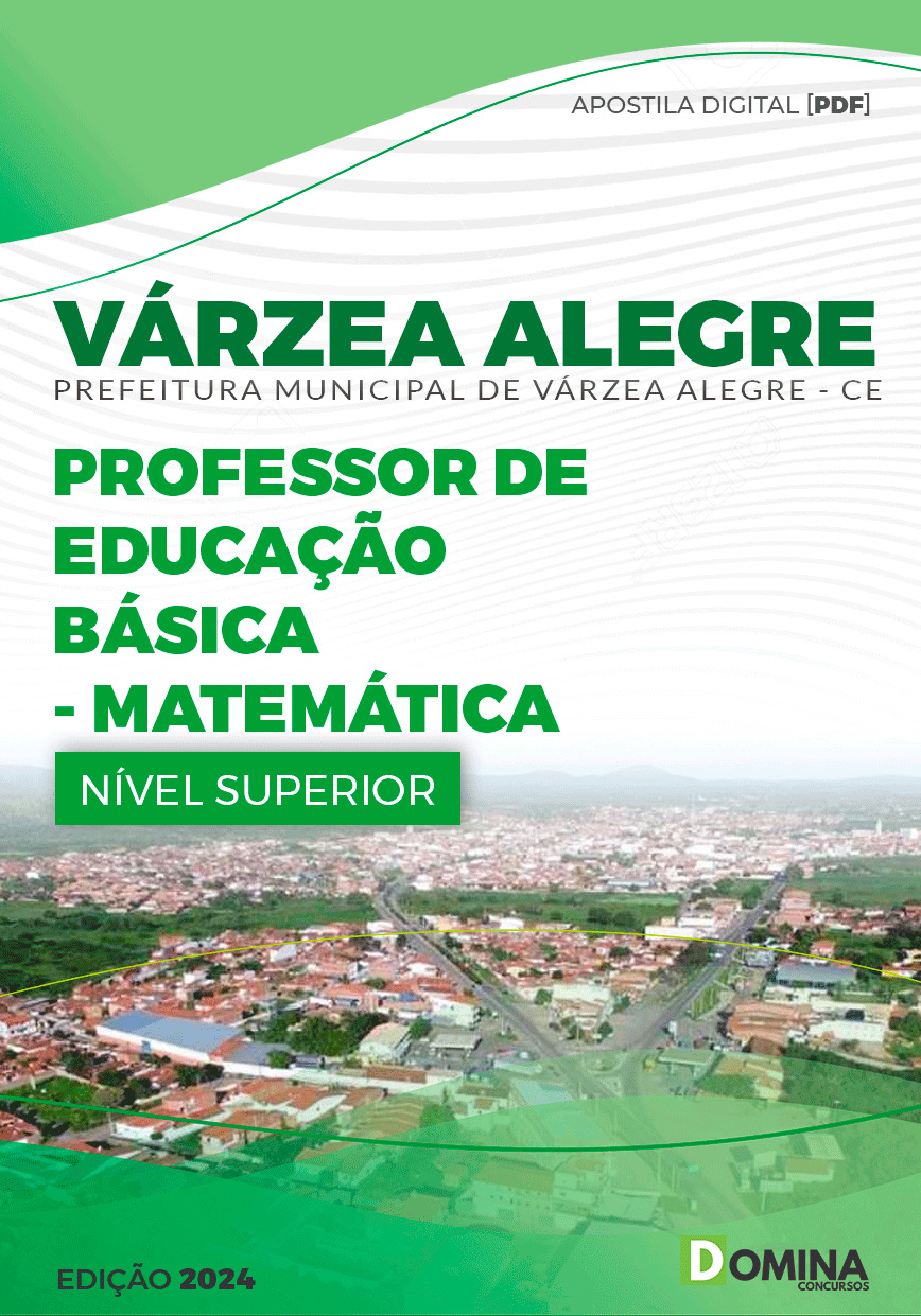 Apostila Pref Várzea Alegre CE 2024 Professor Matemática