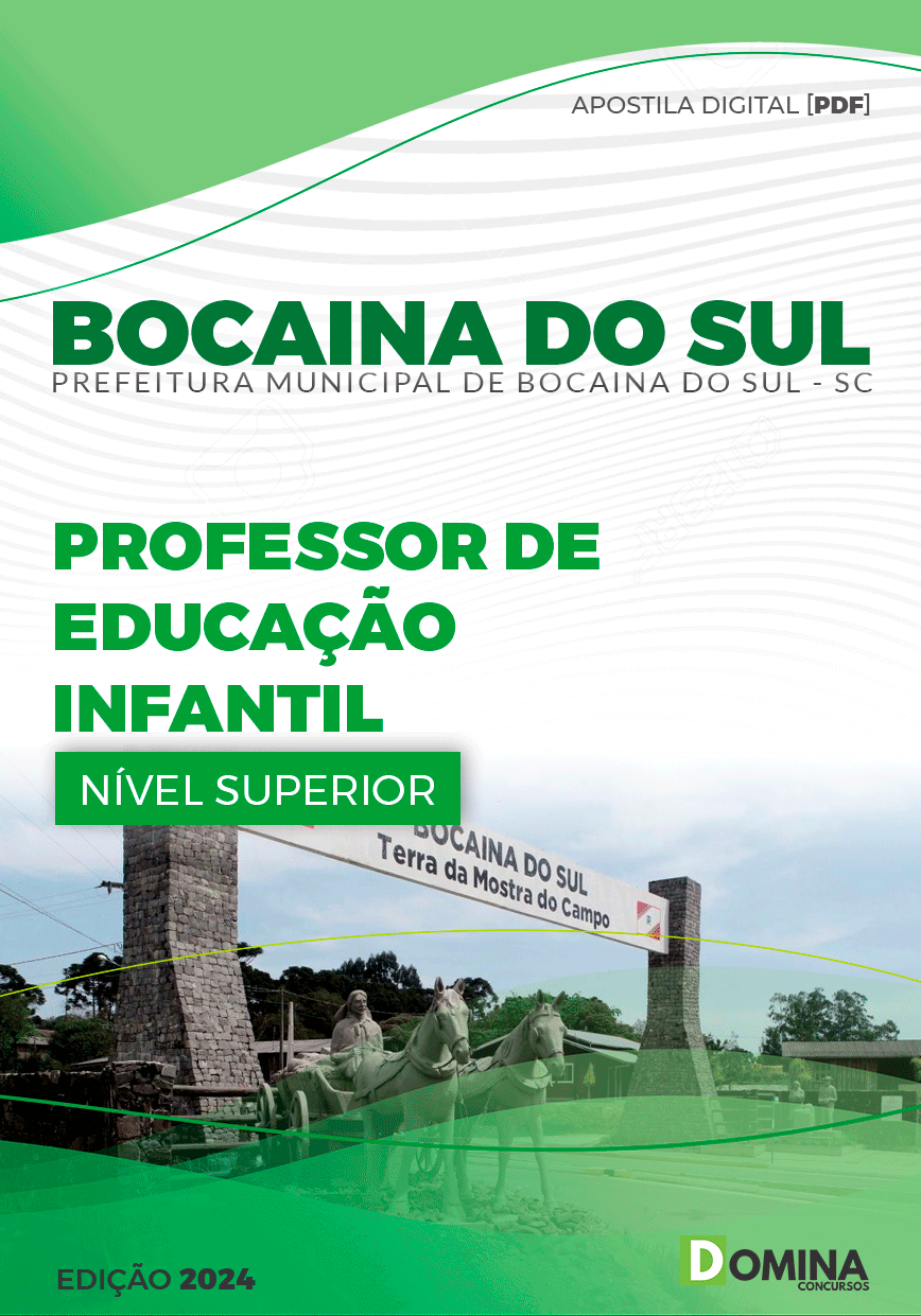 Apostila Pref Bocaina Do Sul SC 2024 Professor Educação Infantil