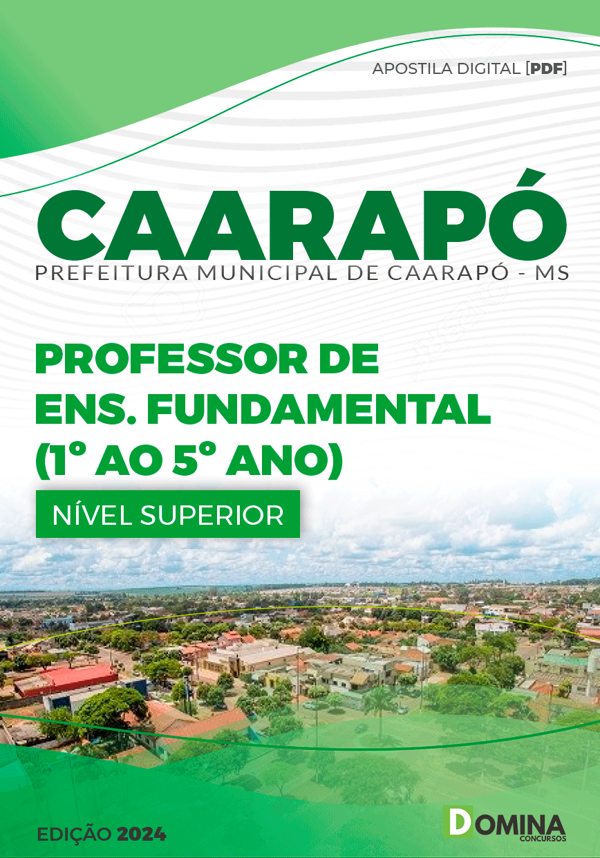 Apostila Pref Caarapó MS 2024 Professor Ensino Fundamental