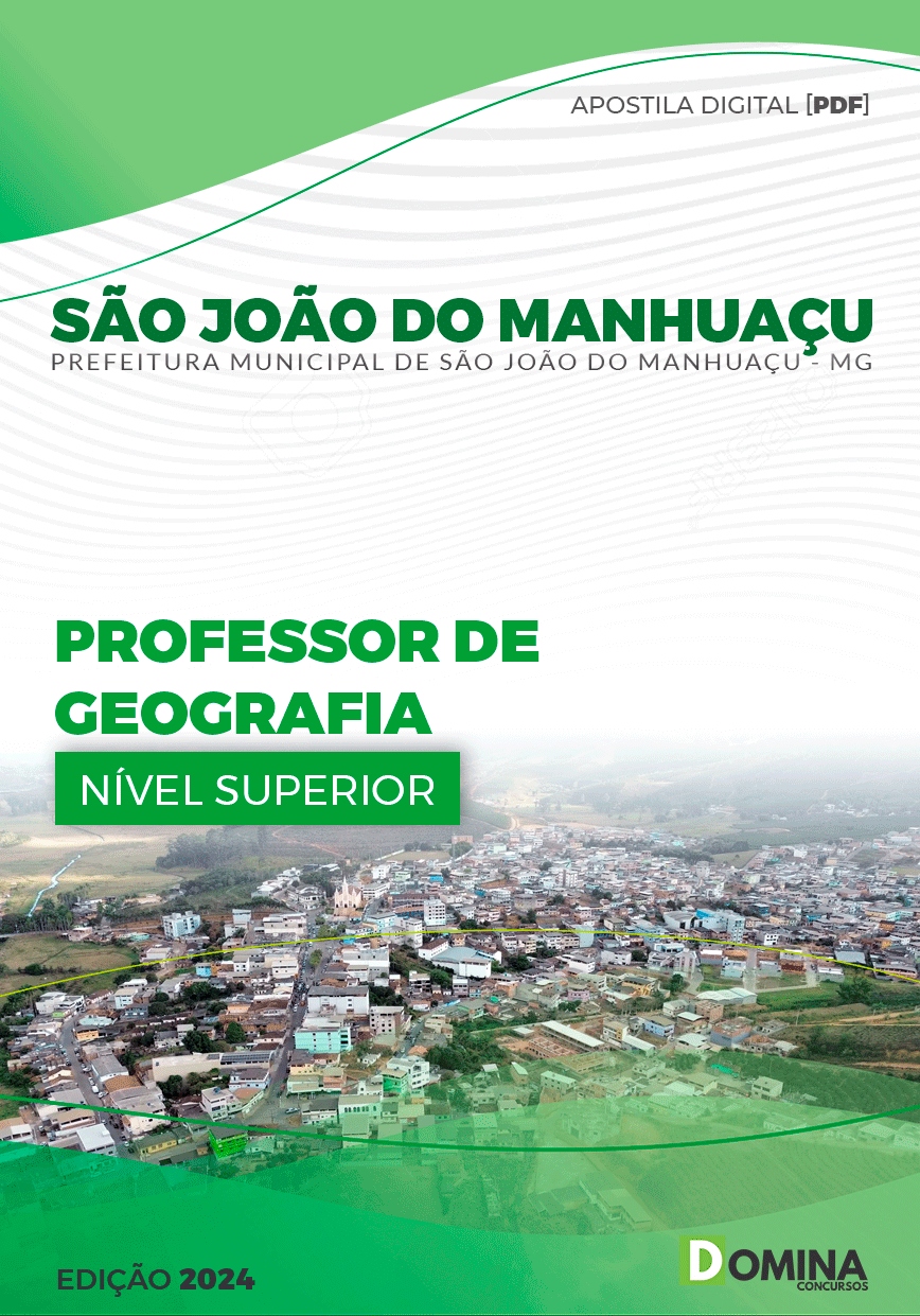 Apostila Pref São João do Manhuaçu MG 2024 Professor Geografia