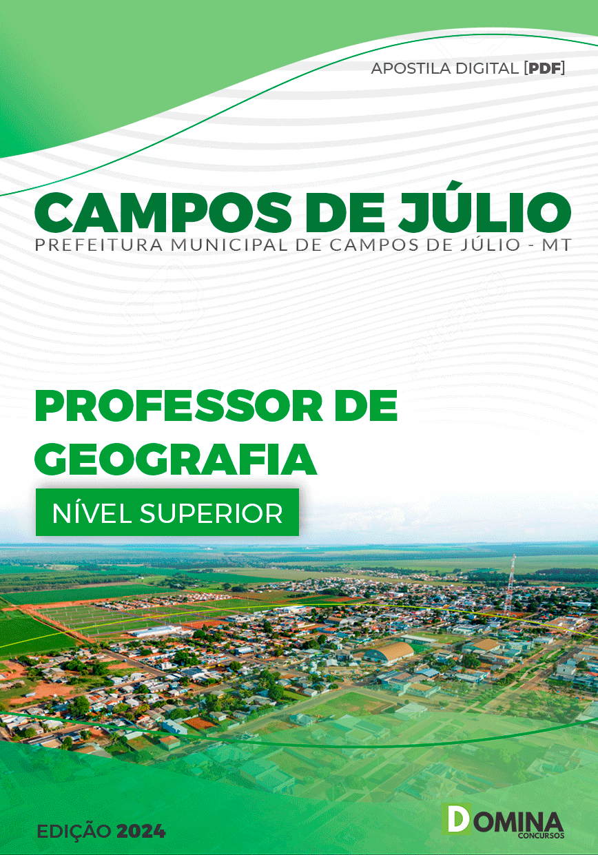 Pref Campos de Júlio MT 2024 Professor de Geografia
