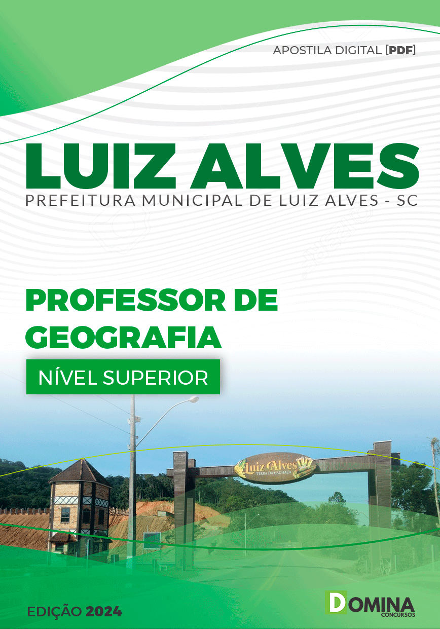 Apostila Pref Luiz Alves SC 2024 Professor de Geografia