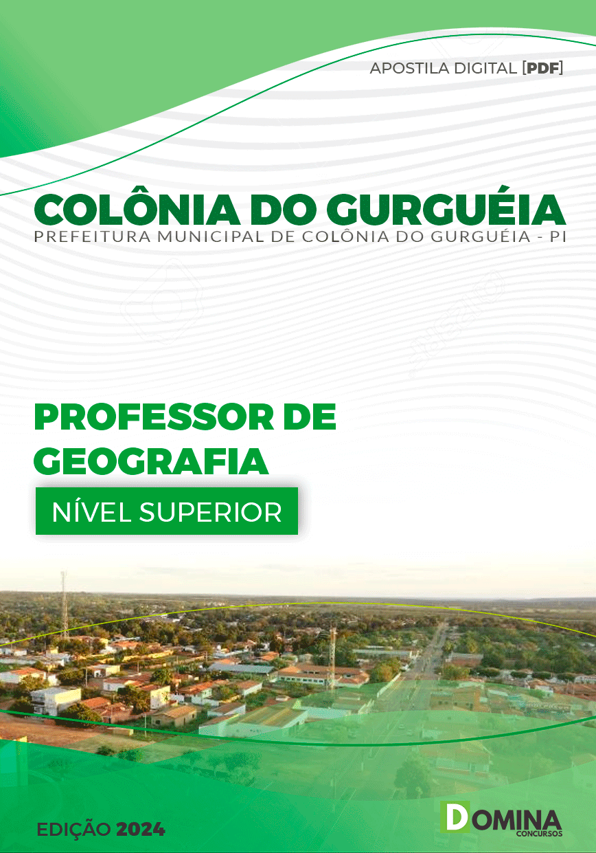 Apostila Pref Colônia Do Gurguéia PI 2024 Professor Geografia