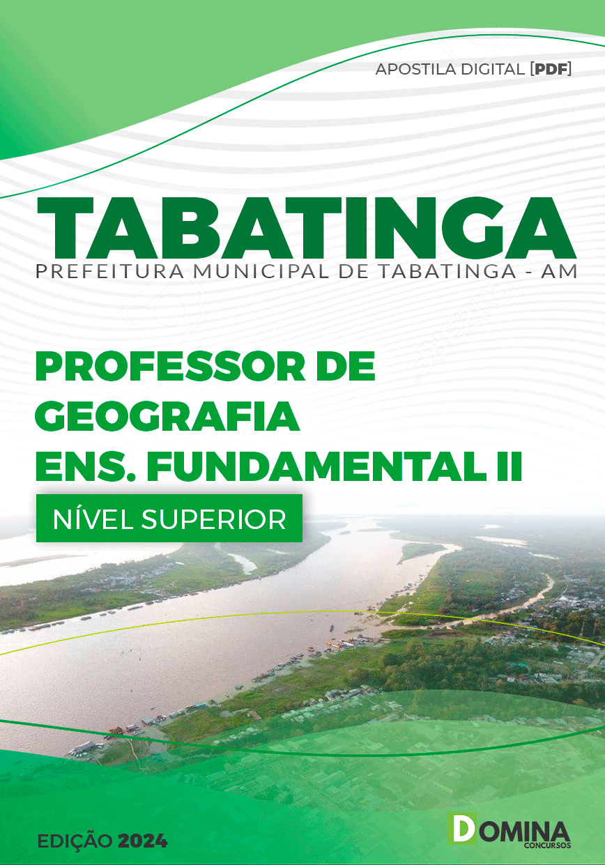 Apostila Pref Tabatinga AM 2024 Professor Geografia