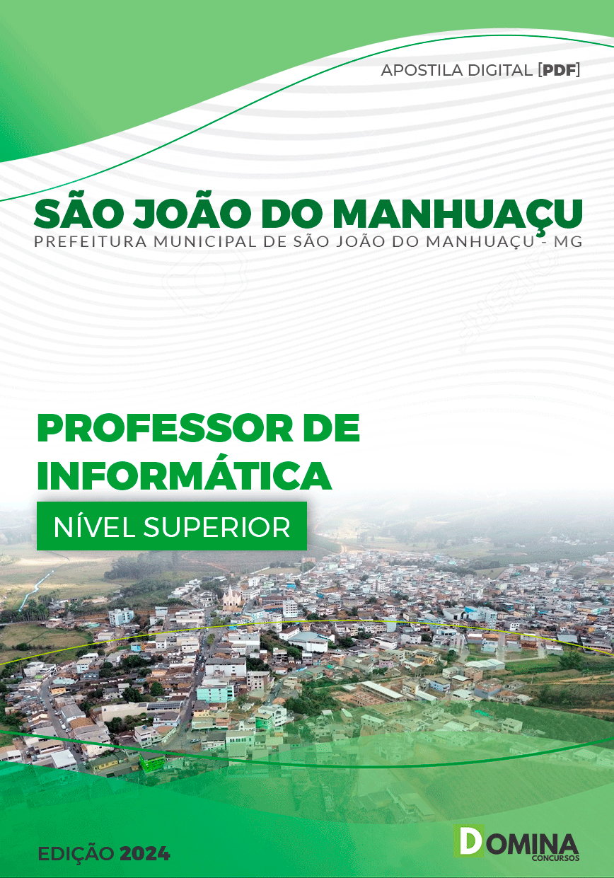Apostila Pref São João do Manhuaçu MG 2024 Professor Informática