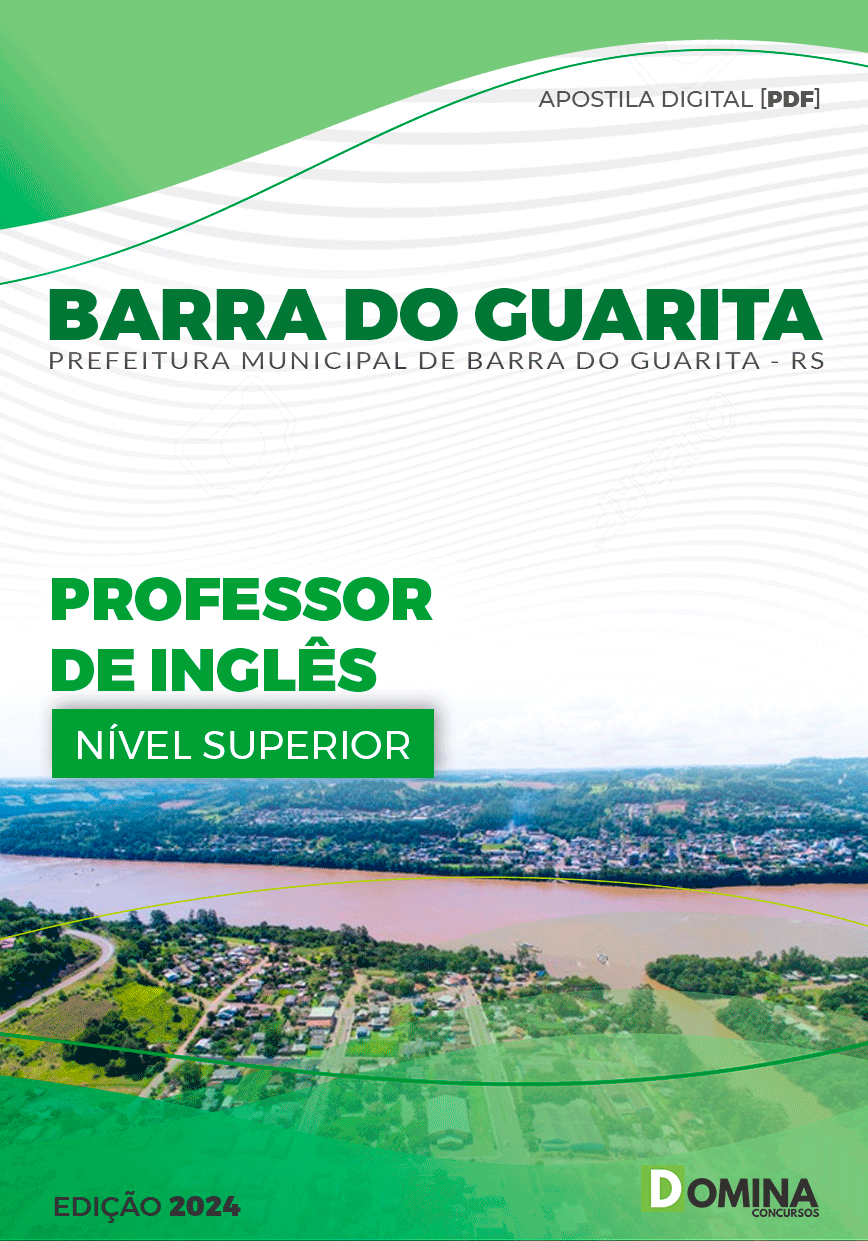 Apostila Pref Barra do Guarita RS Professor Inglês