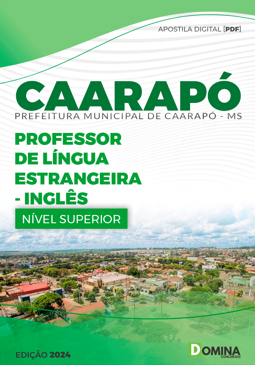 Apostila Pref Caarapó MS 2024 Professor Língua Estrangeira Inglês