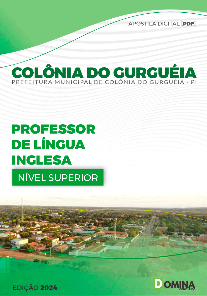 Apostila Pref Colônia Do Gurguéia PI 2024 Professor Língua Inglesa