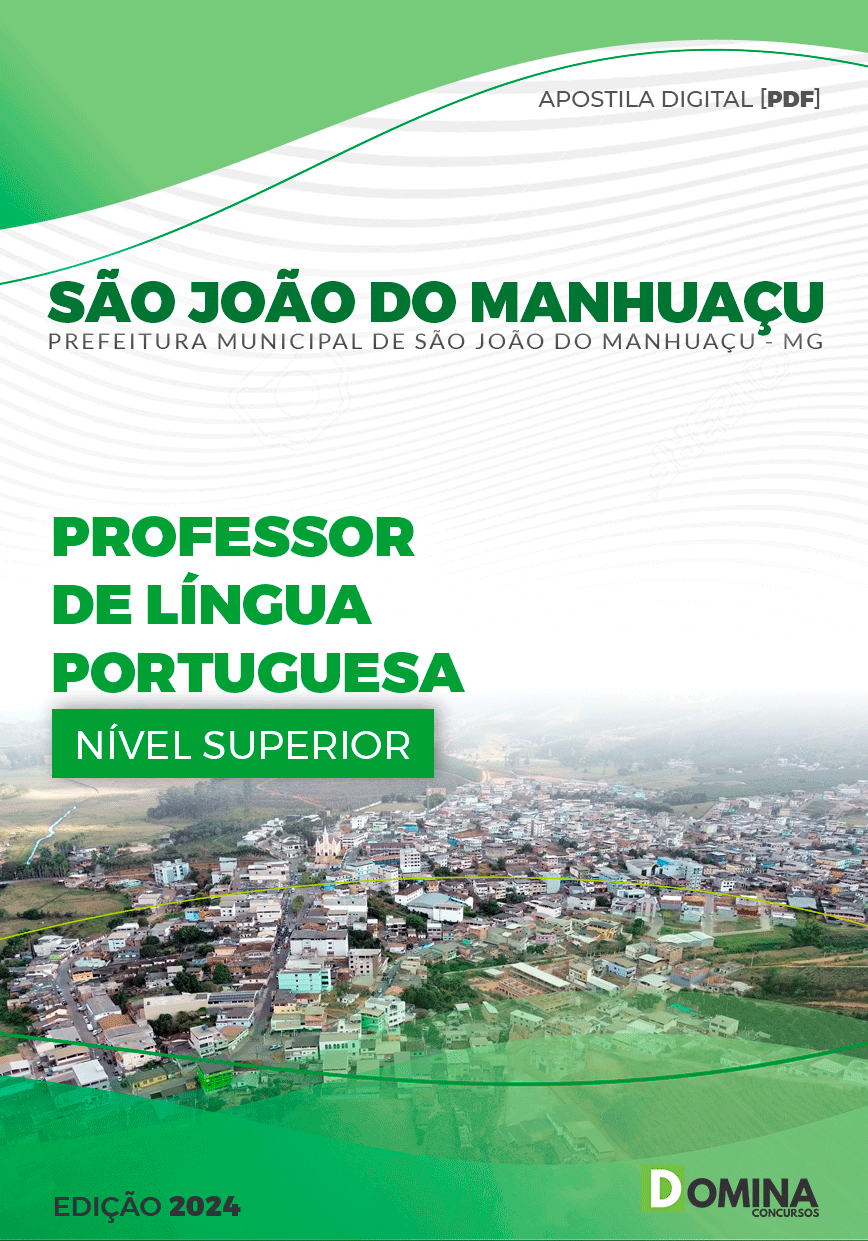 Apostila Pref São João do Manhuaçu MG 2024 Professor Língua Portuguesa