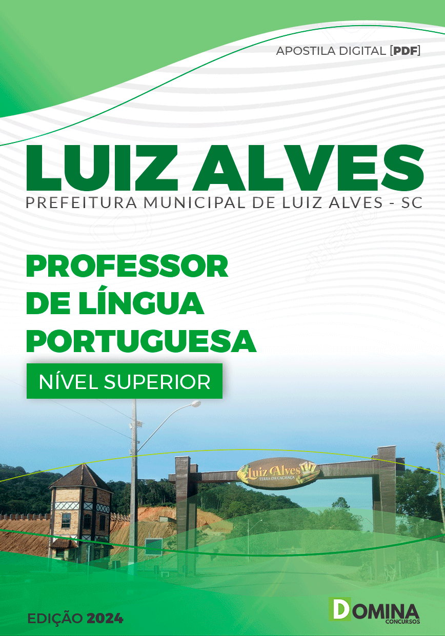 Apostila Pref Luiz Alves SC 2024 Professor de Língua Portuguesa