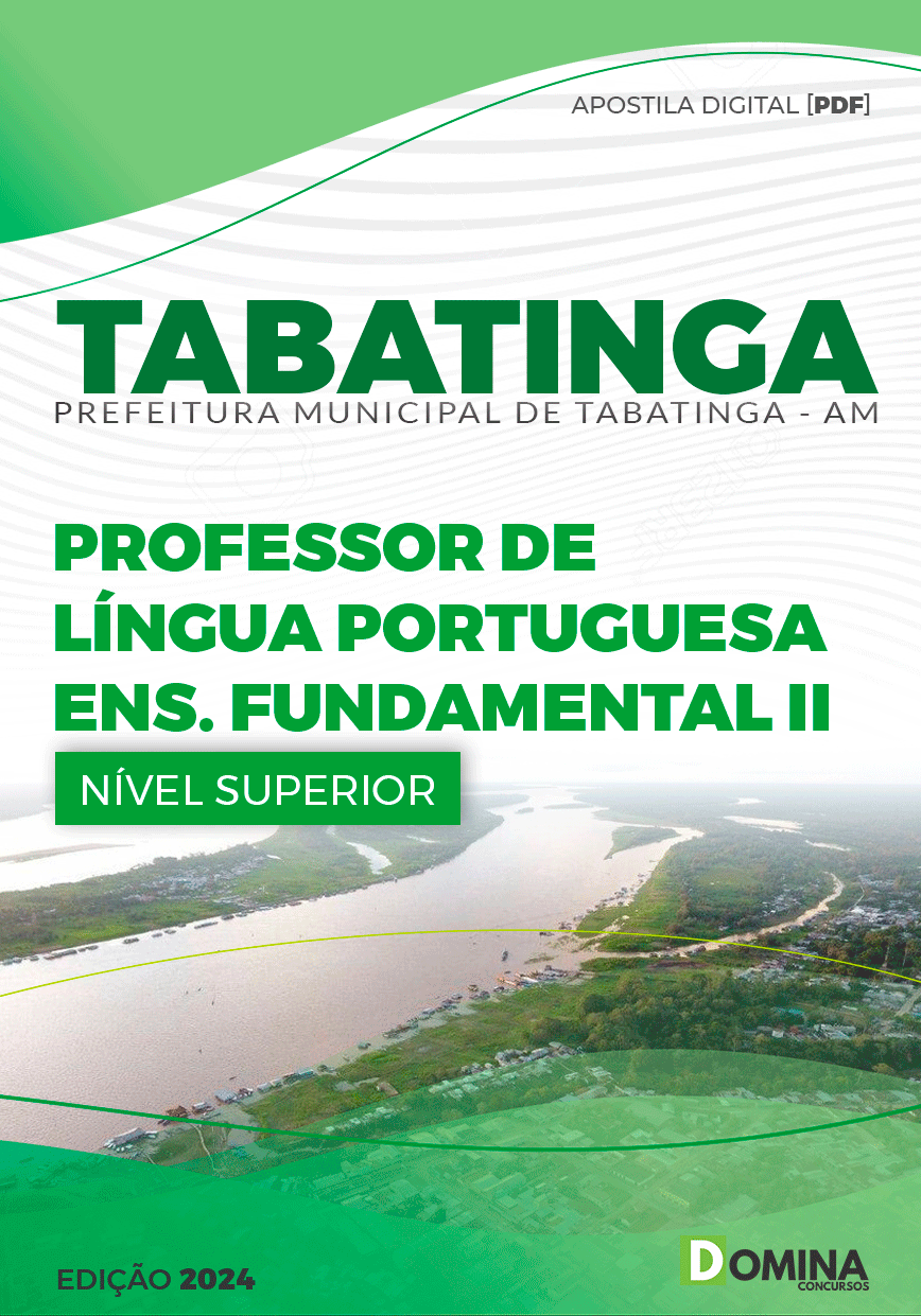 Apostila Pref Tabatinga AM 2024 Professor Língua Portuguesa