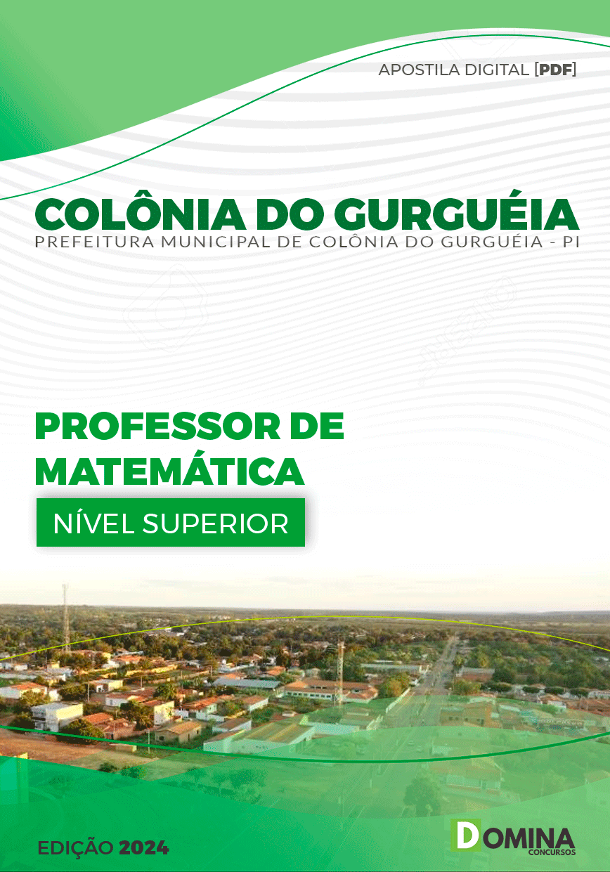 Apostila Pref Colônia Do Gurguéia PI 2024 Professor Matemática