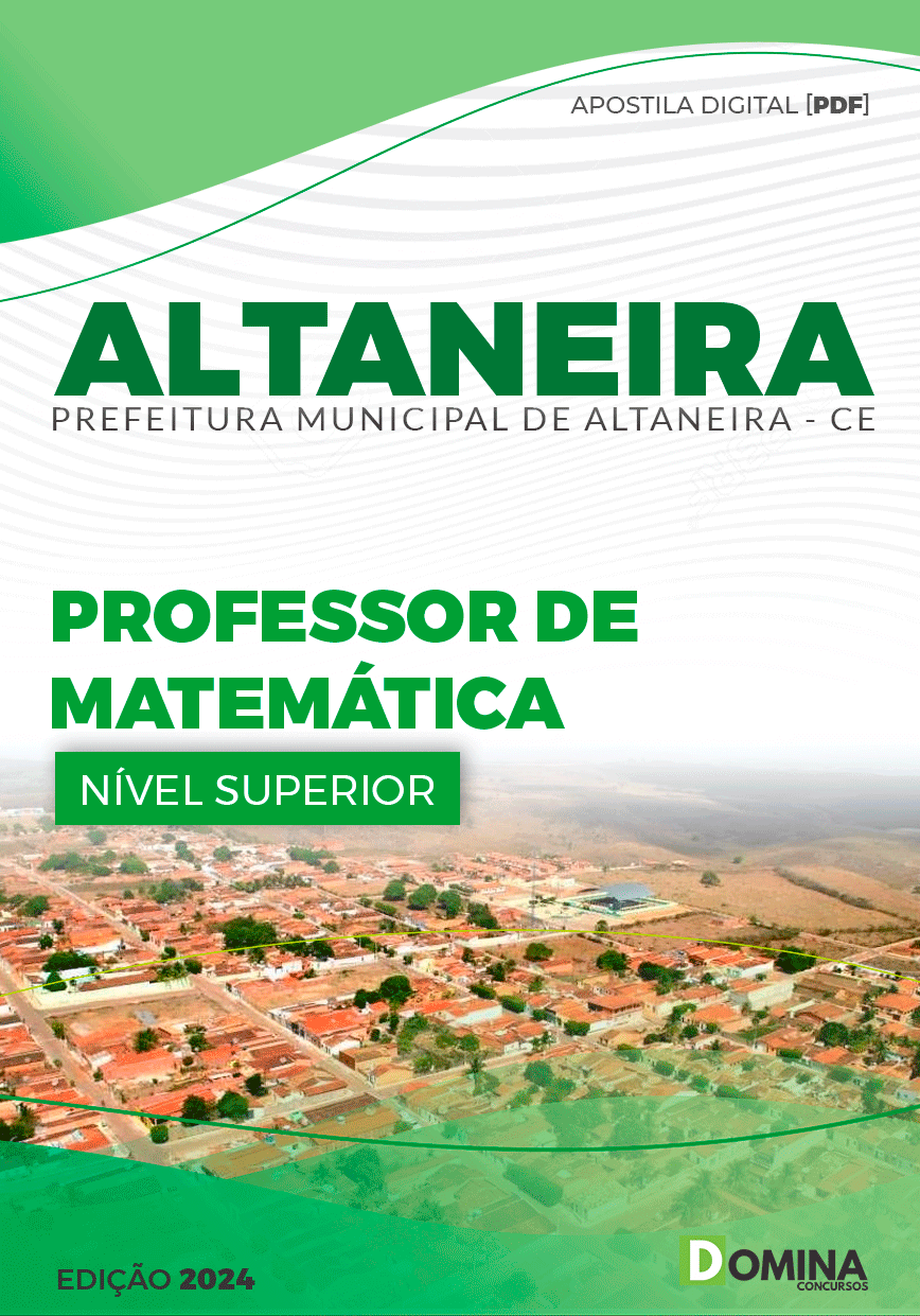 Apostila Pref Altaneira CE 2024 Professor II Matemática