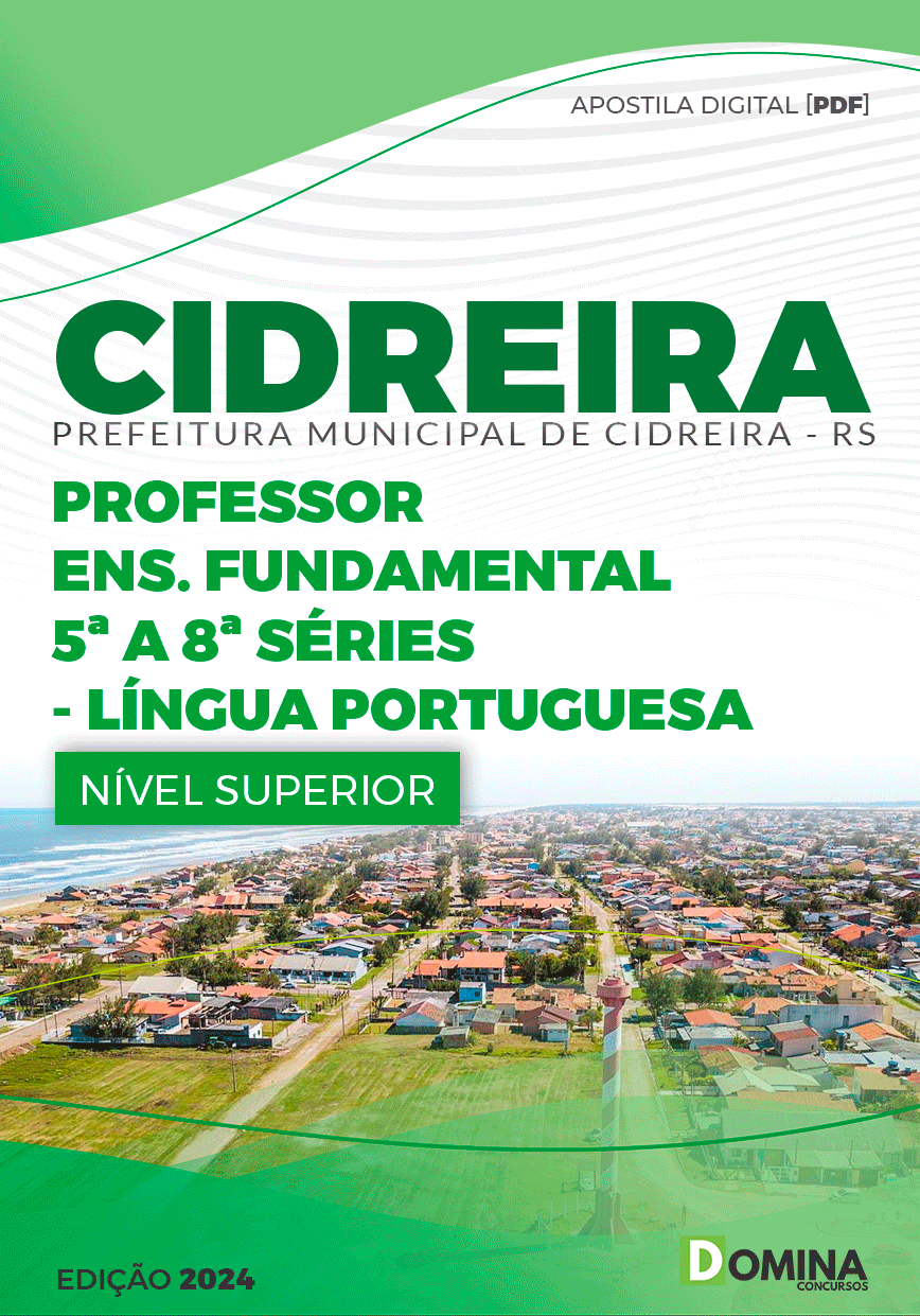Apostila Pref Cidreira RS 2024 Professor Ensino Fundamental Língua Portuguesa