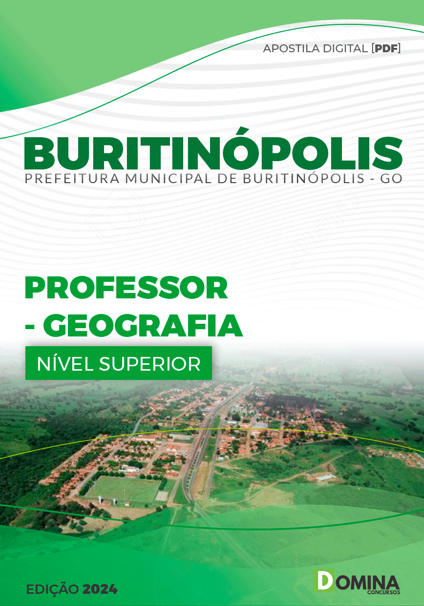 Apostila Pref Buritinópolis GO 2024 Professor Geografia