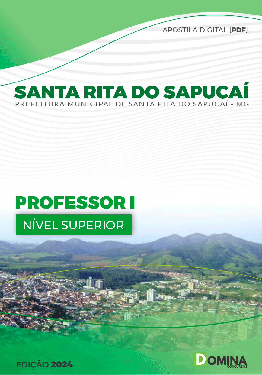 Apostila Pref Santa Rita Do Sapucaí MG 2024 Professor I