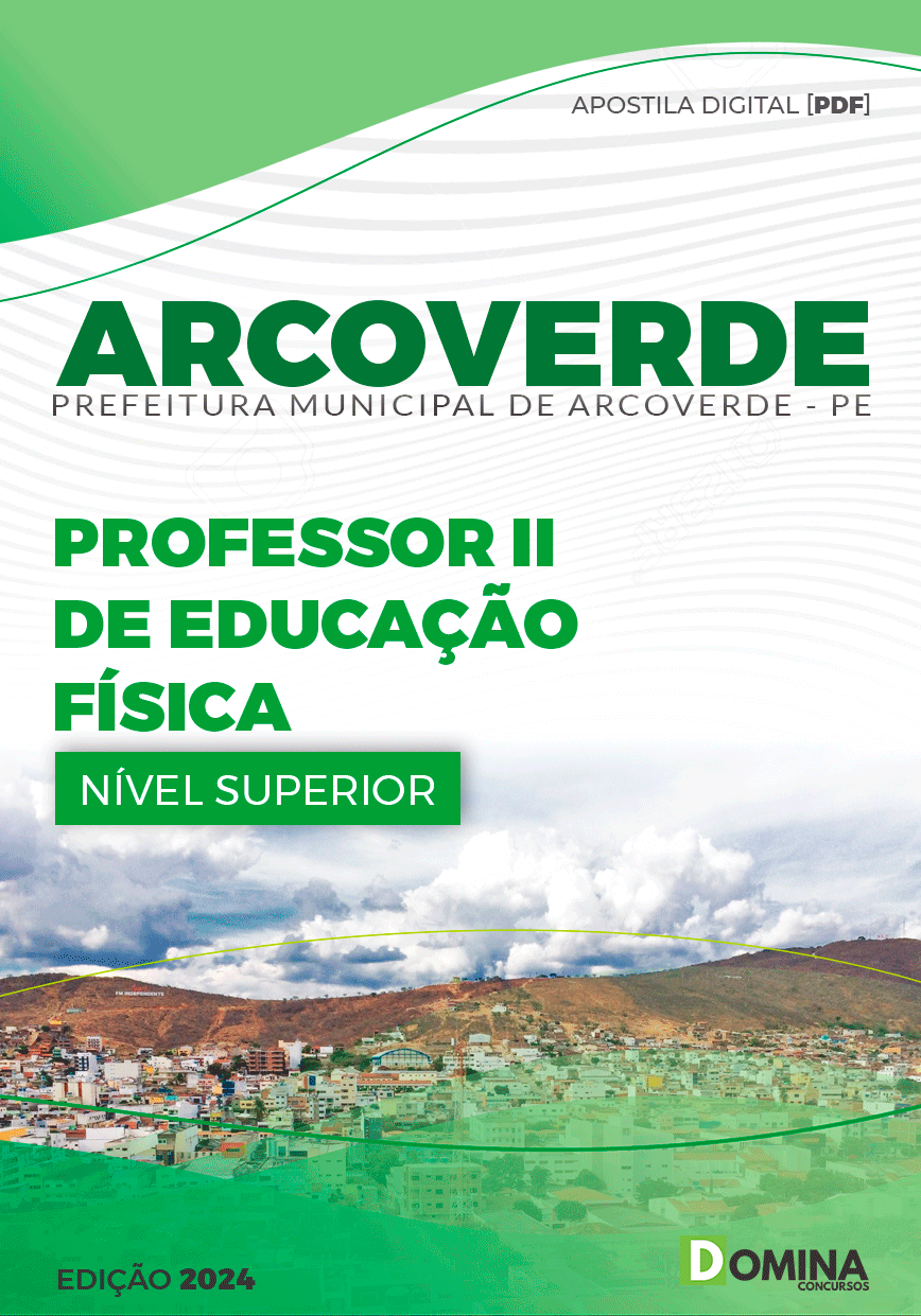 Apostila Pref Arcoverde PE 2024 Professor de Educação Física