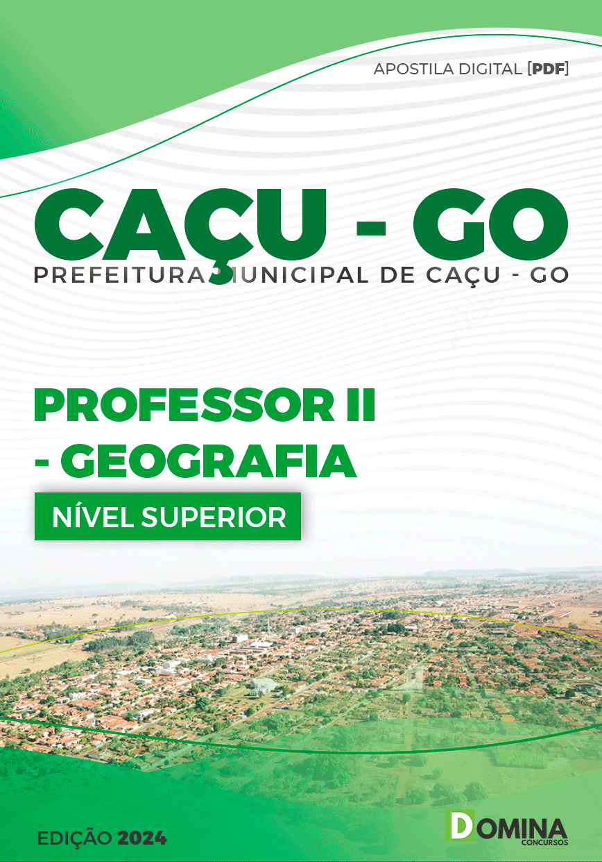 Apostila Pref Caçu GO 2024 Professor de Geografia