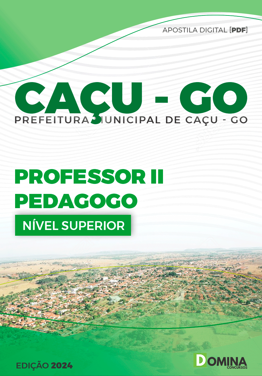 Apostila Pref Caçu GO 2024 Professor Pedagogo