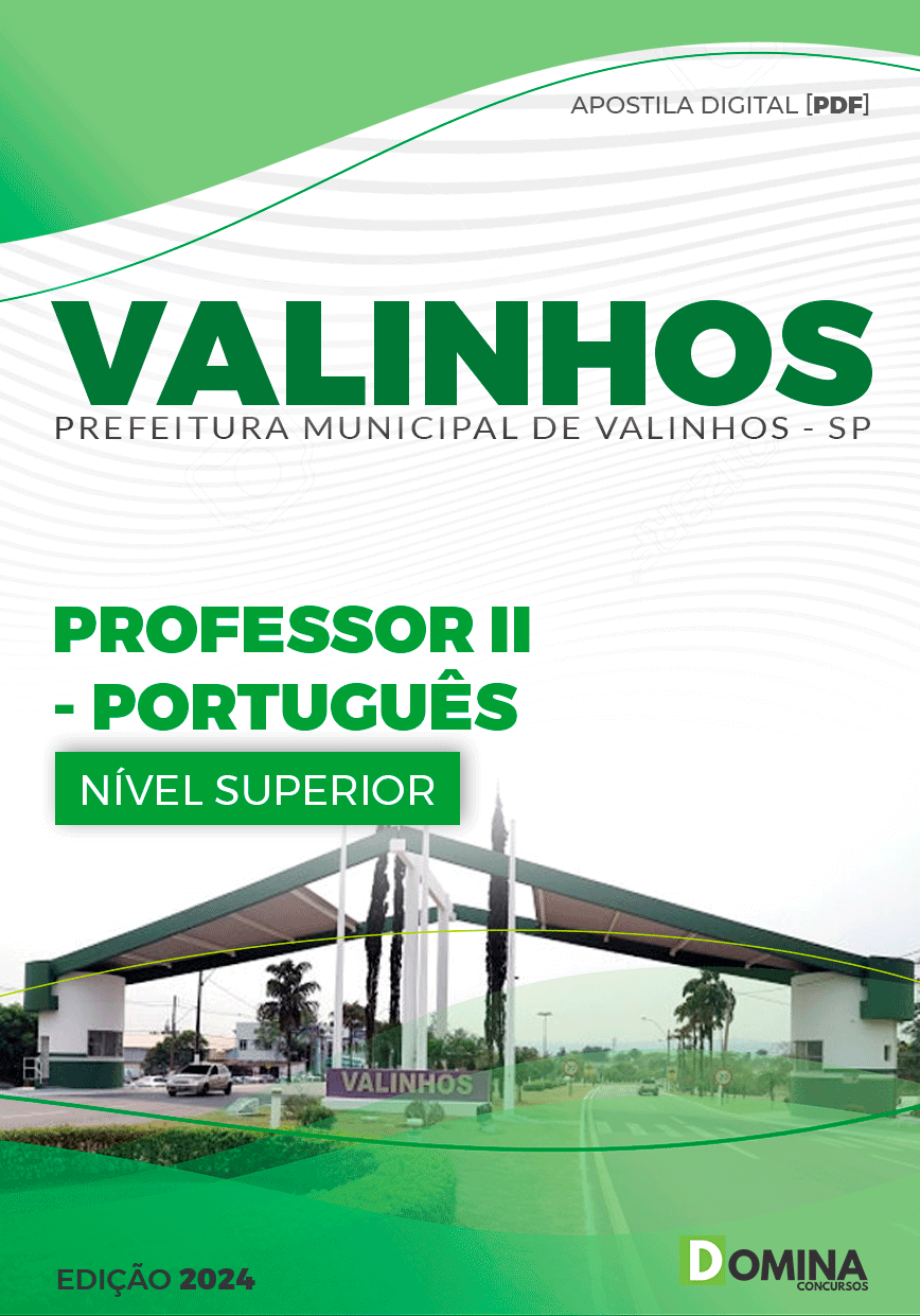 Apostila Pref Valinhos SP 2024 Professor de Português