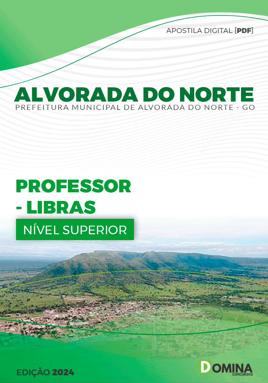 Apostila Pref Alvorada do Norte GO 2024 Professor Libras