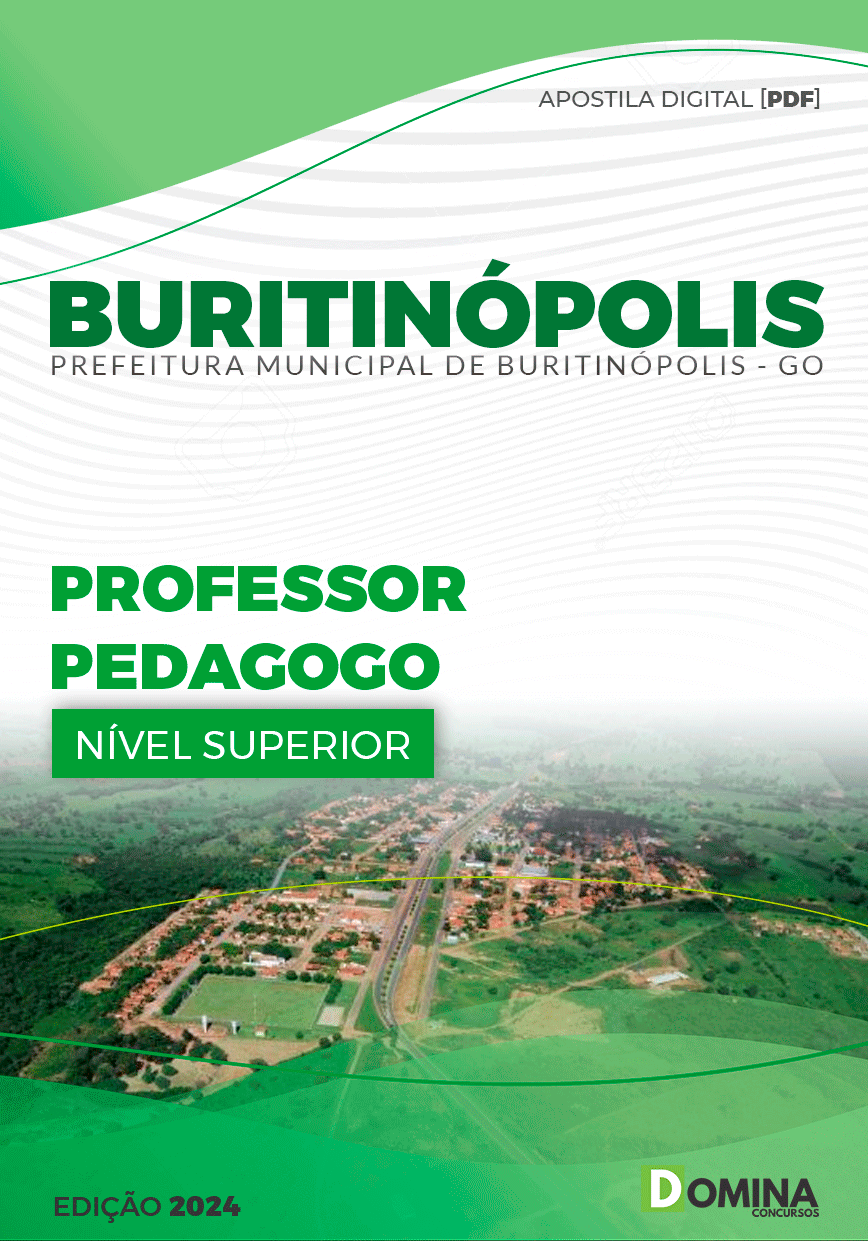 Apostila Pref Buritinópolis GO 2024 Professor Pedagogo