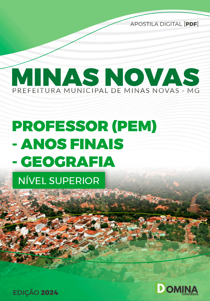 Apostila Pref Minas Novas MG 2024 Professor Geografia