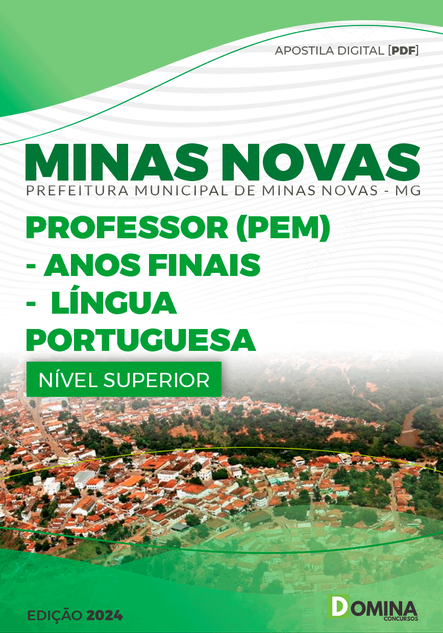Apostila Pref Minas Novas MG 2024 Professor Língua Portuguesa