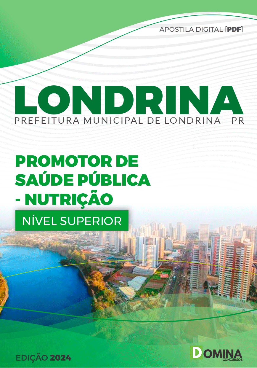 Apostila Pref Londrina PR 2024 Promotor Saúde Pública Nutrição