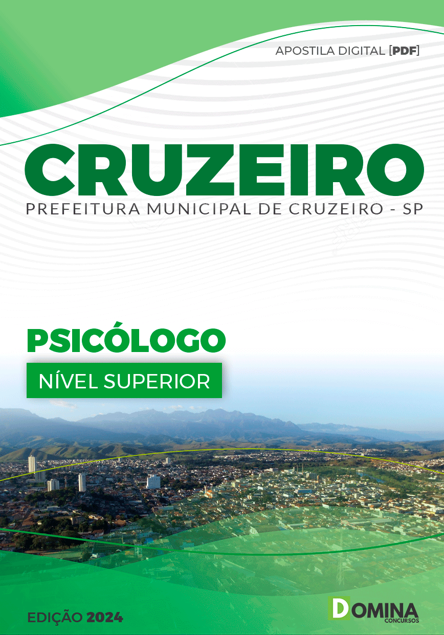 Apostila Pref Cruzeiro SP 2024 Psicólogo