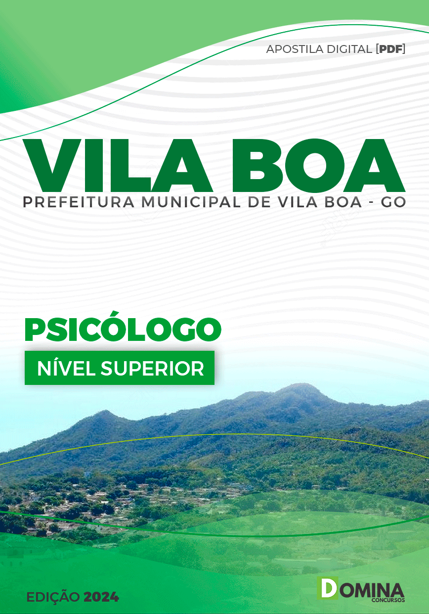 Apostila Pref Vila Boa GO 2024 Psicólogo