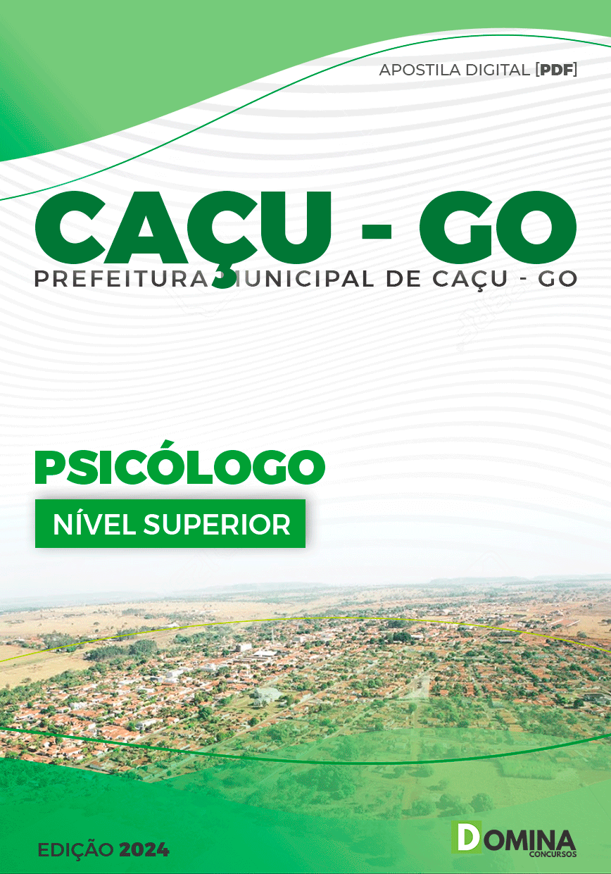 Apostila Pref Caçu GO 2024 Psicólogo