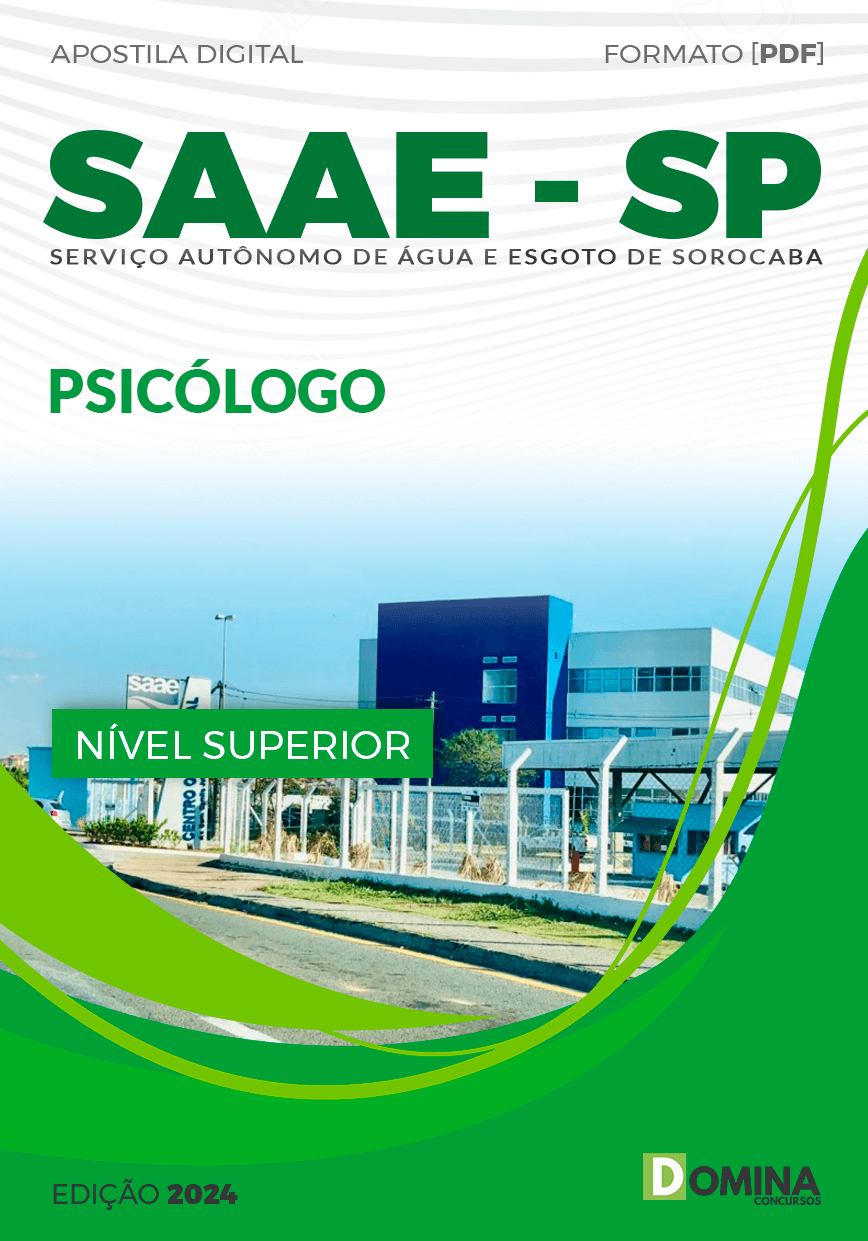 Apostila SAAE Sorocaba SP 2024 Psicólogo