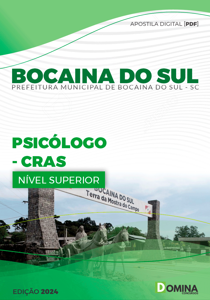 Apostila Pref Bocaina Do Sul SC 2024 Psicólogo CRAS