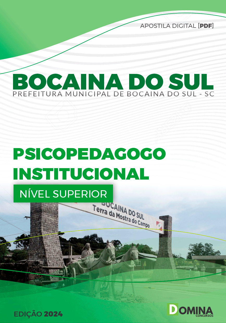 Apostila Pref Bocaina Do Sul SC 2024 Psicopedagogo Institucional