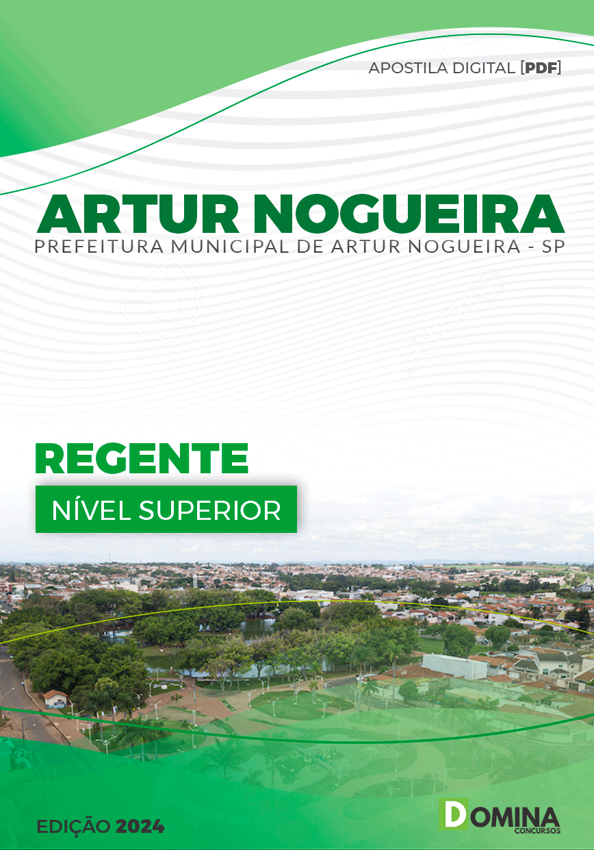 Apostila Pref Artur Nogueira SP 2024 Regente