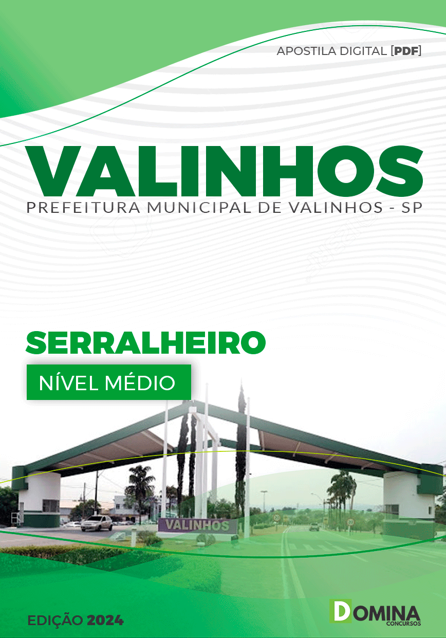 Apostila Pref Valinhos SP 2024 Serralheiro