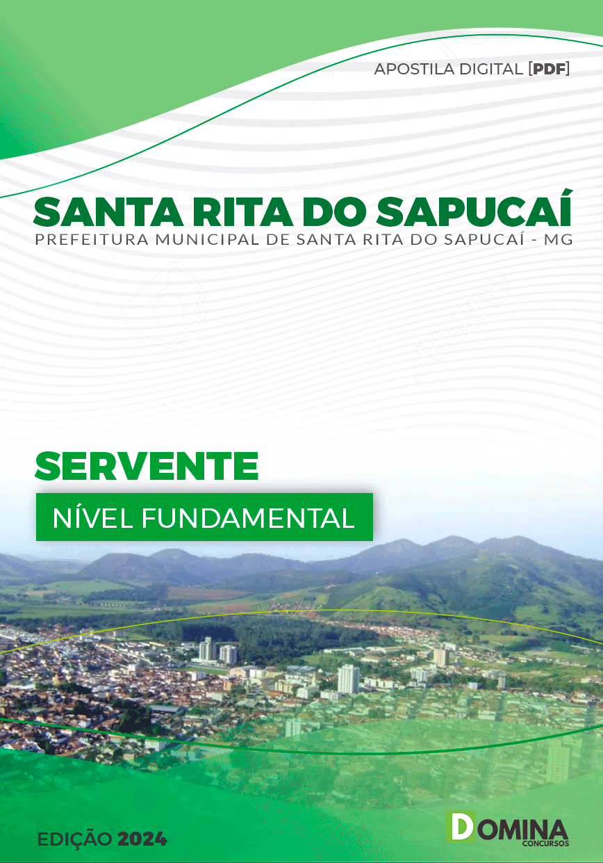 Apostila Pref Santa Rita Do Sapucaí MG 2024 Servente