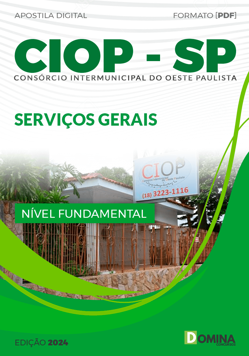 Apostila CIOP SP 2024 Serviços Gerais