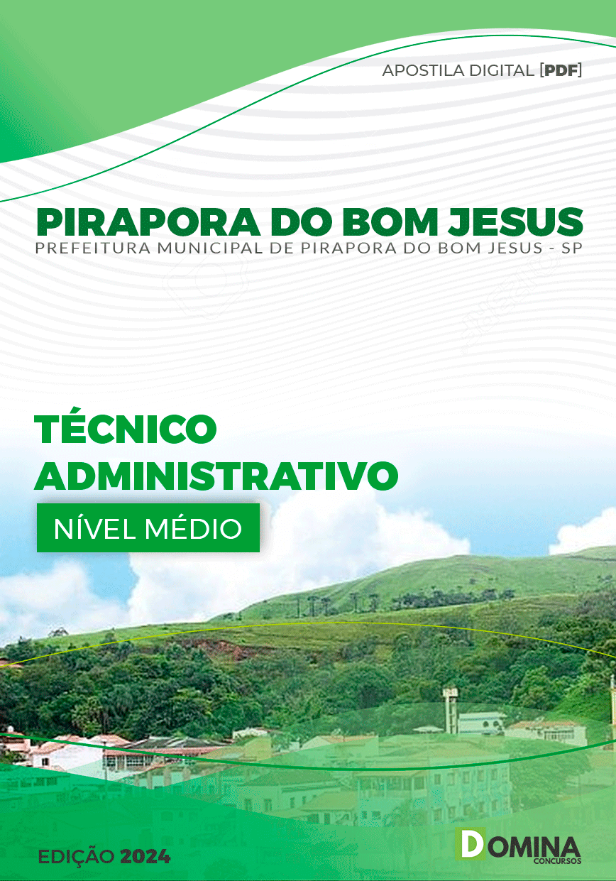 Apostila Pref Pirapora do Bom Jesus SP 2024 Técnico Administrativo