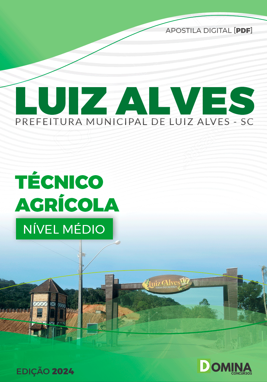 Apostila Pref Luiz Alves SC 2024 Técnico Agrícola