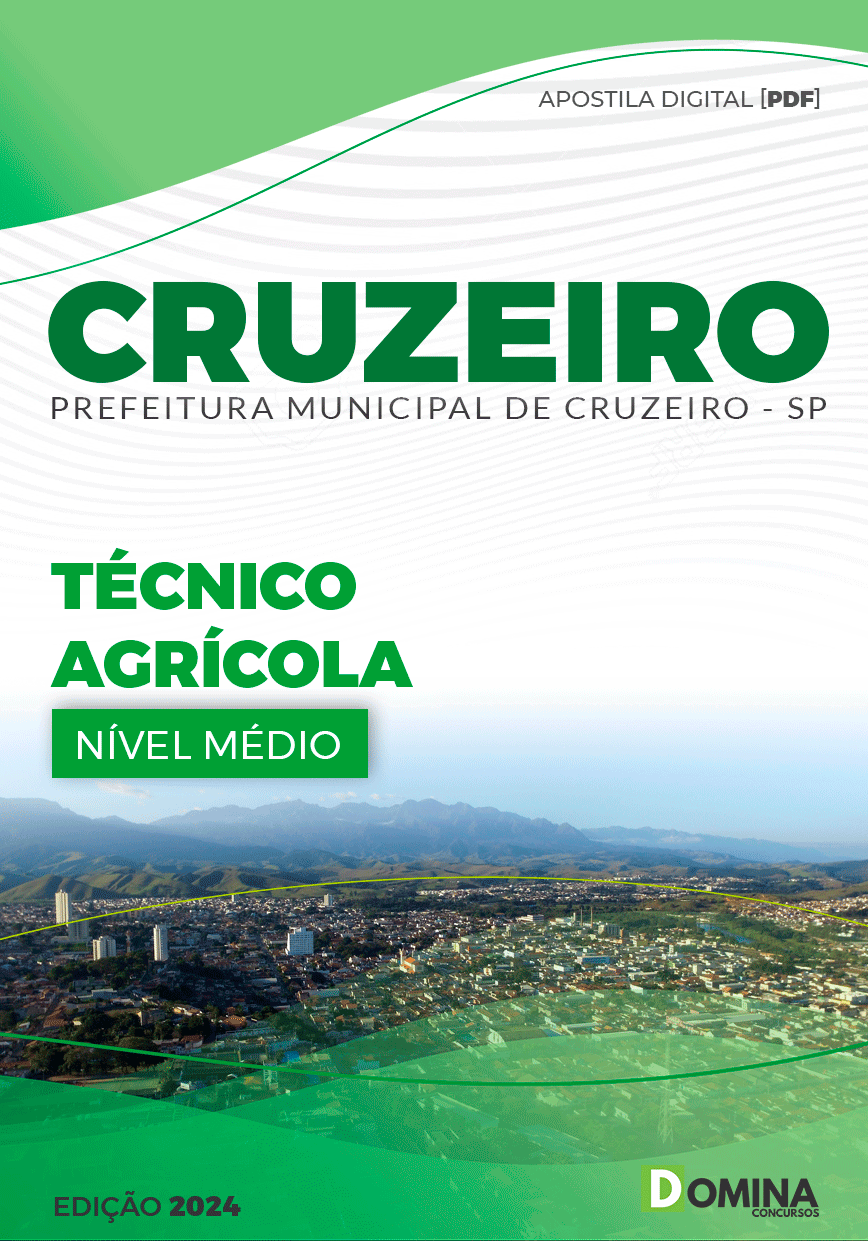 Apostila Pref Cruzeiro SP 2024 Técnico Agrícola