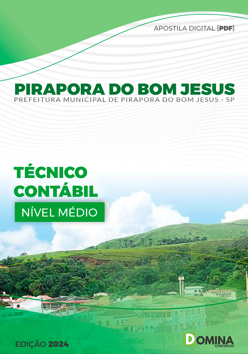 Apostila Pref Pirapora do Bom Jesus SP 2024 Técnico Contábil