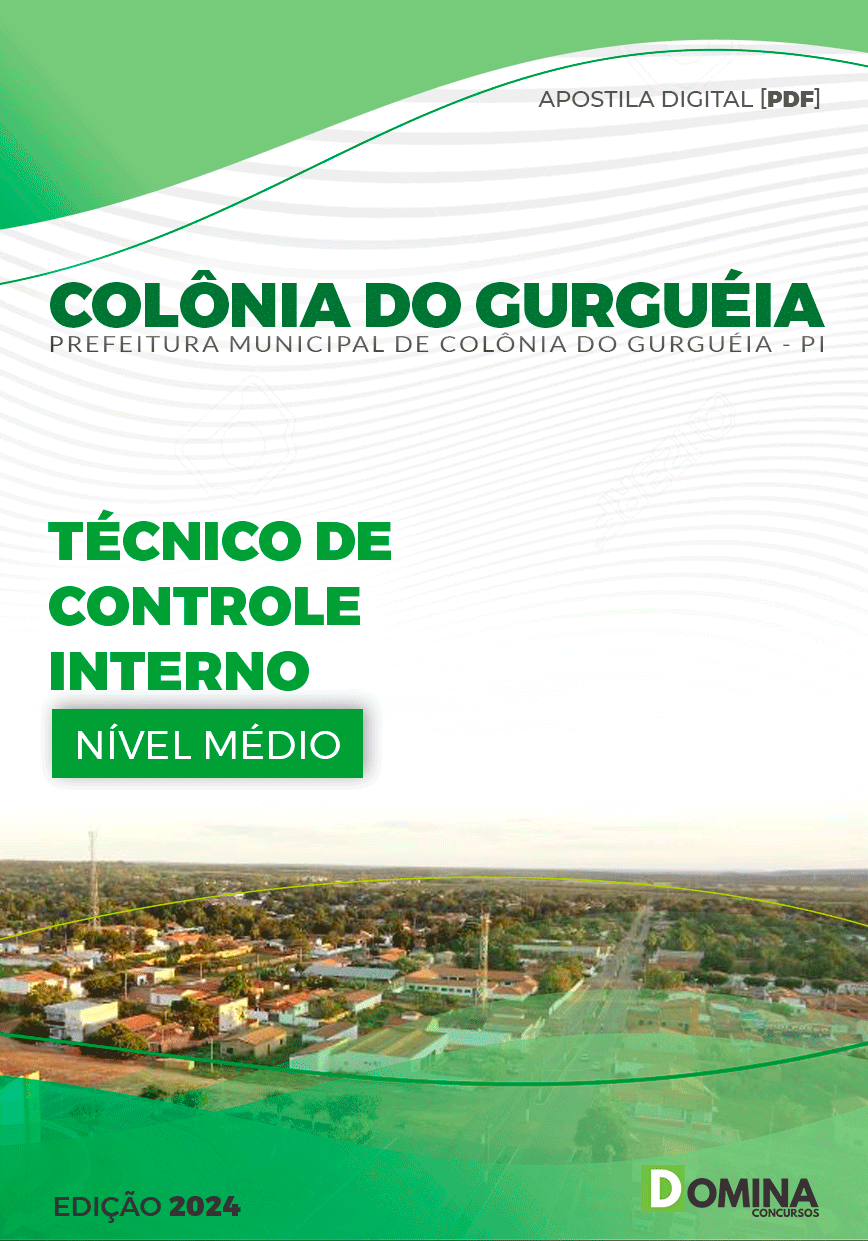 Apostila Pref Colônia Do Gurguéia PI 2024 Técnico Controle Interno