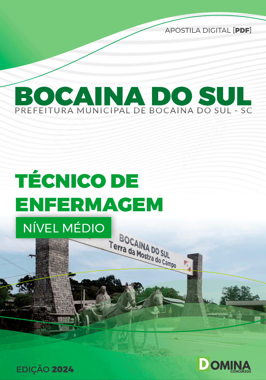 Apostila Pref Bocaina Do Sul SC 2024 Técnico Enfermagem