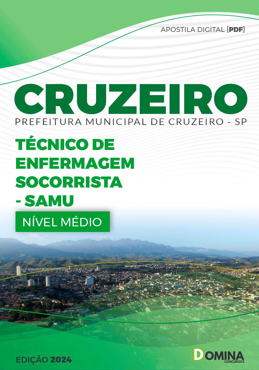 Apostila Pref Cruzeiro SP 2024 Técnico de Enfermagem Socorrista
