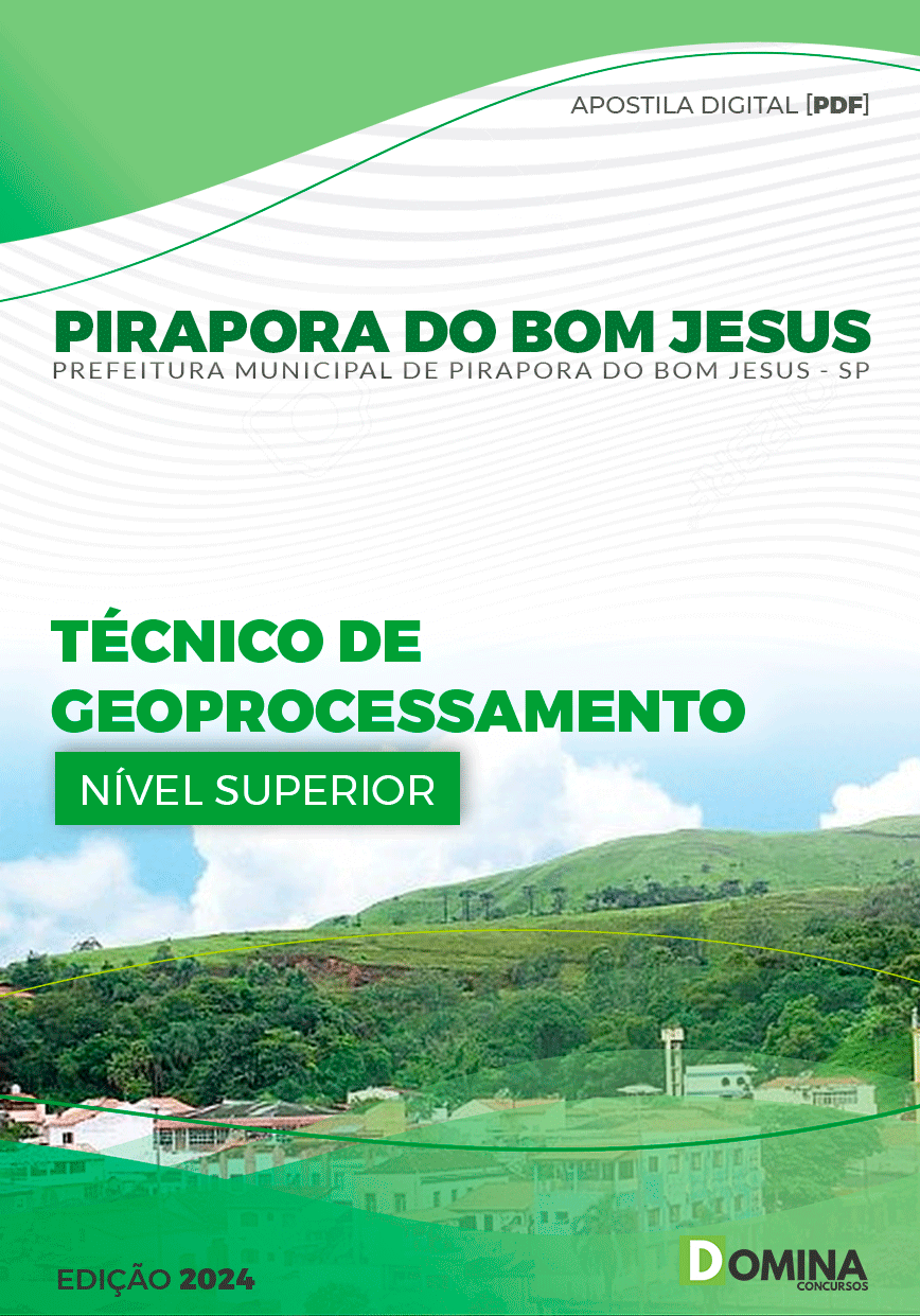 Apostila Pref Pirapora do Bom Jesus SP 2024 Técnico Geoprocessamento